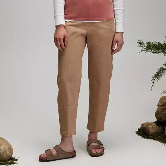 Alpine Design Women's Barrel Leg High Rise Cropped Pant, Size 10, Sahara Sand - Picture 7 of 14